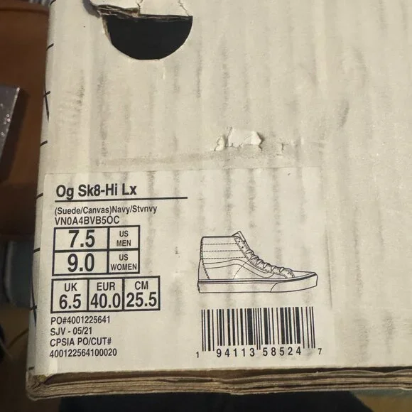 Vans Sk8 - Hi Navy Classics Sneaker - Picture 7 of 7